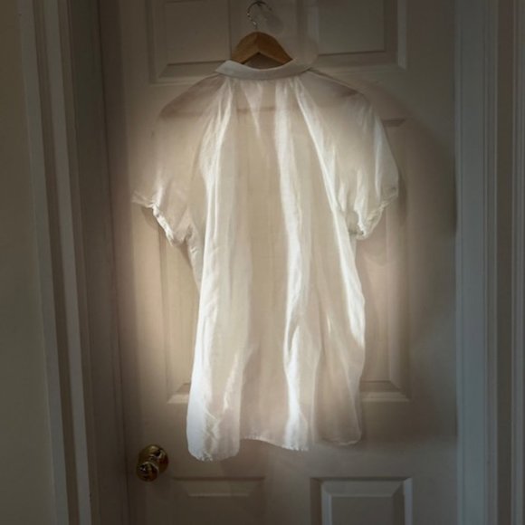 Aritizia Gauzy Pale Blue Cotton Blouse - Picture 6 of 12